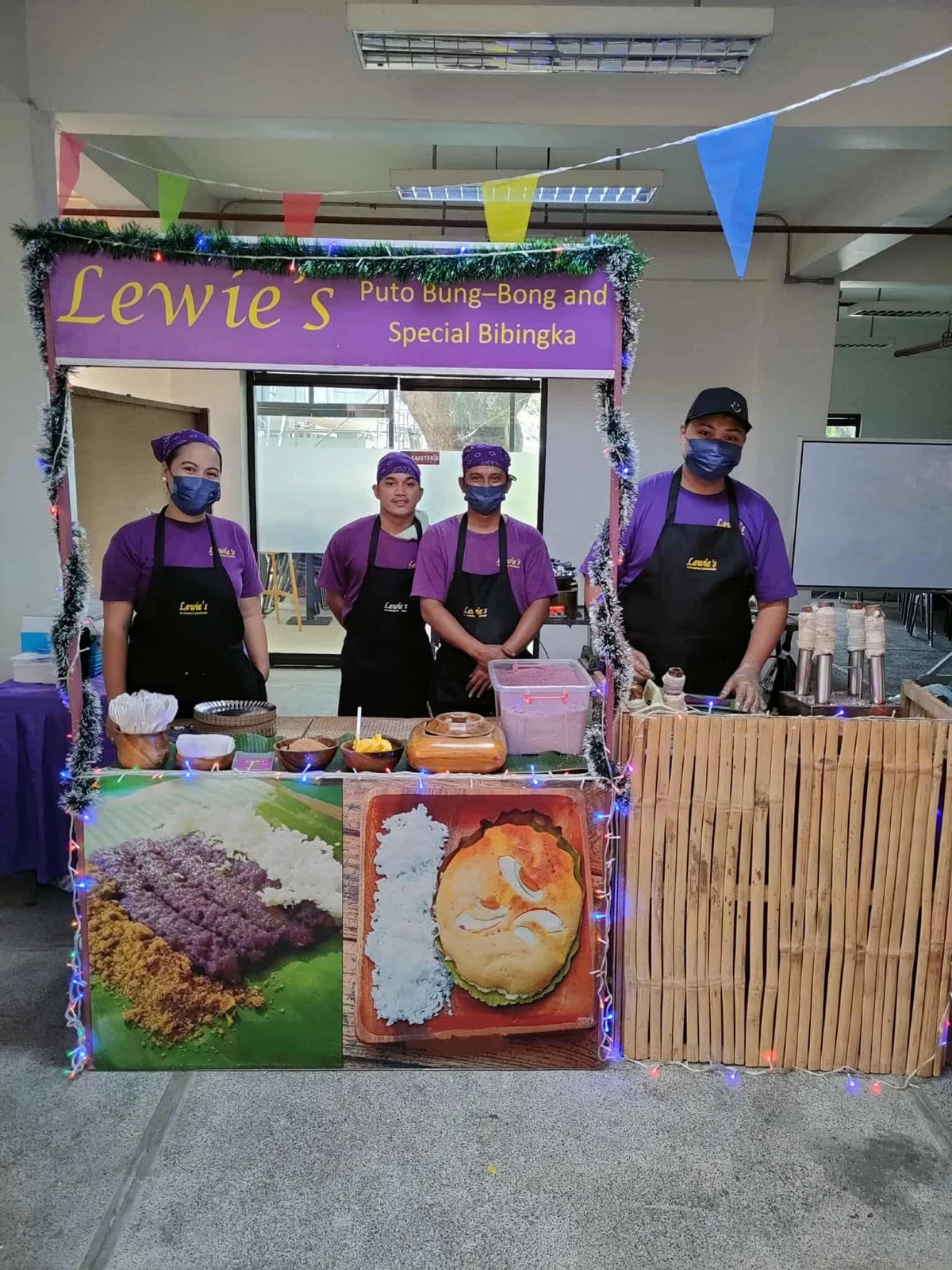Lewie’s on-the-spot cooking stall for catering events
