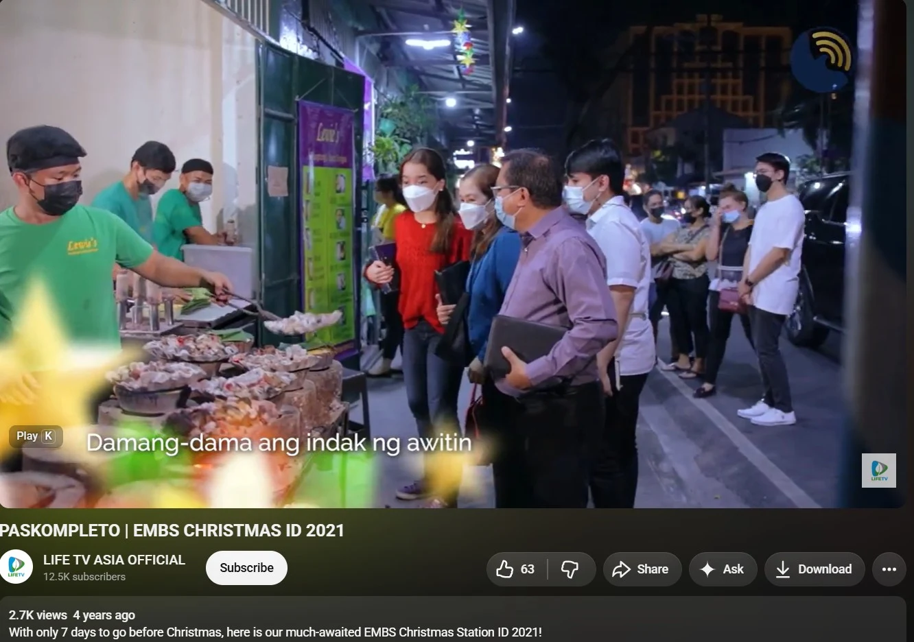 Paskompleto • Christmas ID — supplied Lewie’s media feature