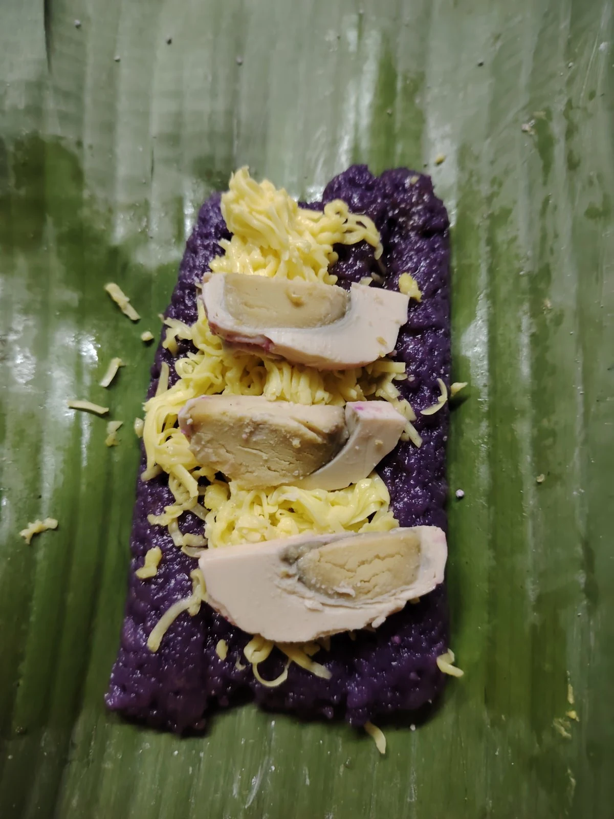 Puto bung-bong: Salted egg & cheese
